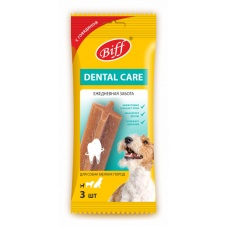 Жевательный снек Biff Dental Care с говядиной для собак мелких пород
