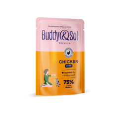 Buddy Sol пауч для котят, кусочки в соусе с курицей