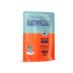 Buddy Sol пауч для врослых кошек, кусочки в соусе с уткой