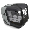 4PETS Автобокс для животных до 8кг "Caree Cool Grey" с креплением ISOFIX, серый