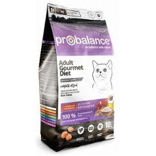 Probalance корм сухой Gourmet Diet для кошек с говядиной и ягненком
