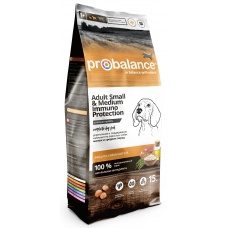 Probalance корм сухой Immuno Adult Small&Medium для собак малых и средних пород, 15кг