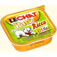 Lechat паштет с курицей и индейкой для кошек, 100 г