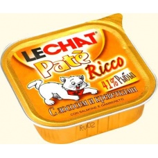 Lechat паштет с лососем и креветками для кошек, 100 г