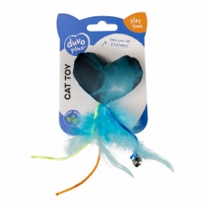 DUVO+ Игрушка для кошек с кошачьей мятой "Сердце Флэш", 16,5х7х3см