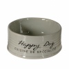 DUVO+ Миска для животных керамическая, "Happy Dog", серая
