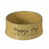 DUVO+ Миска для животных керамическая, "Happy Dog", желтая, 520мл