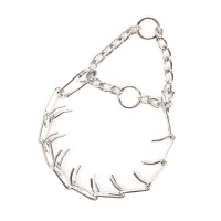 DUVO+ Ошейник для собак строгий металлический, хром, D41см (3,2мм)