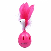 EBI Coockoo Игрушка для кошек интерактивная "Tumbler", розовая, 19,5х7см