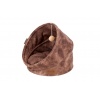 SCRUFFS Лежанка для кошек "Kensington Cat Cave", экозамша, шоколадный, 44x44x48см