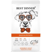 Best Dinner Sensible Medium&Maxi сухой корм для собак ср. и кр. пород Утка и картофель